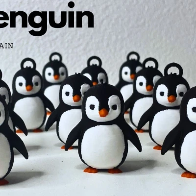 Móc khóa hình chim cánh cụt