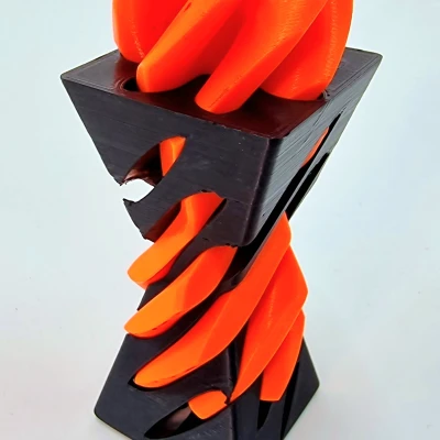 Đồng hồ Cát Không Tưởng Kiểu Kim Tự Tháp & Nón (Phiên bản Khổng Lồ!) Xoắn Ốc Fidget Vortex