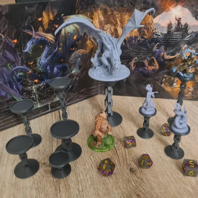 Đế Nâng Mô Hình Mini (DnD, Warhammer, Bay, Trưng Bày)