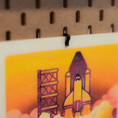 Kẹp giữ giấy, ghi chú, ảnh tối giản IKEA Skadis