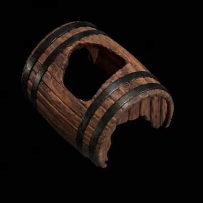 Trang Trí Thùng Gỗ Vỡ Cho Bể Cá/Bể Bò Sát/Mô Hình Mini