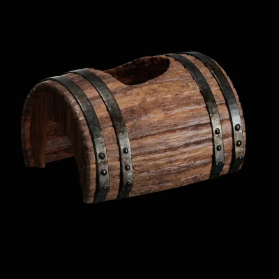 Trang Trí Thùng Gỗ Vỡ Cho Bể Cá/Bể Bò Sát/Mô Hình Mini