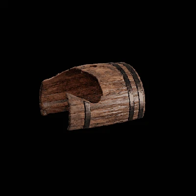 Mô hình Thùng Gỗ Vỡ Trang Trí Hồ Cá/Terrarium/Miniature