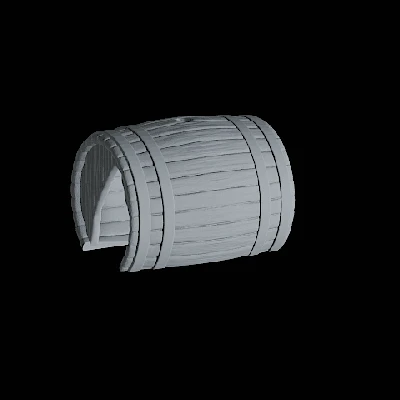 Mô hình thùng gỗ vỡ trang trí hồ cá/terrarium/miniature