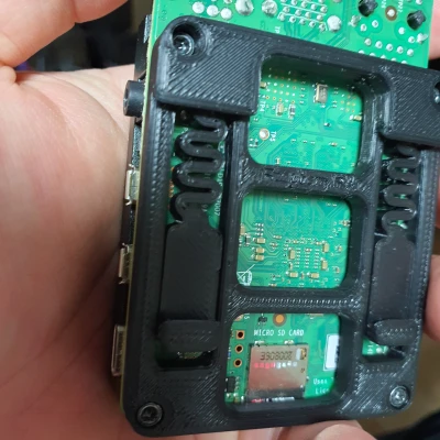 Giá đỡ din rail thấp cho LRS-200, RS-25, raspberry pi (3 hoặc 4 và zero 2), và BTT octopus