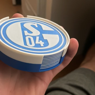 Bộ Đế Lót Ly Schalke 04 Có Kệ Đựng