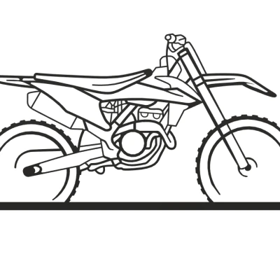 Tấm Bảng Treo Tường Xe Máy Địa Hình Độc Đáo
