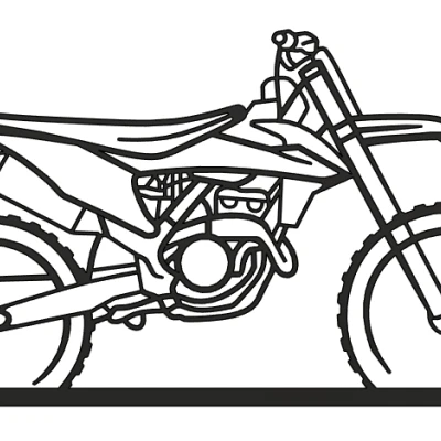 Tấm Bảng Treo Tường Xe Máy Địa Hình Độc Đáo