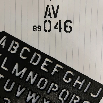 Stencil Font Chữ Không Quân Hoa Kỳ (USAF)