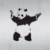 Mẫu stencil gấu trúc Banksy - Thumbnail 1