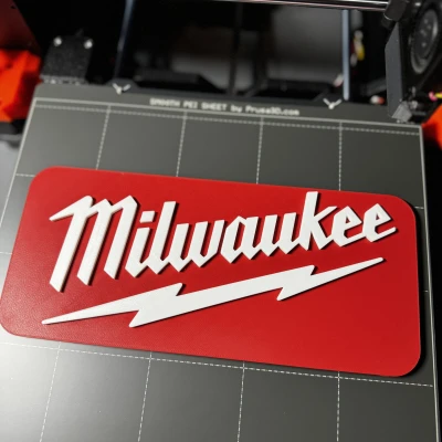 Biển Logo Milwaukee Tools