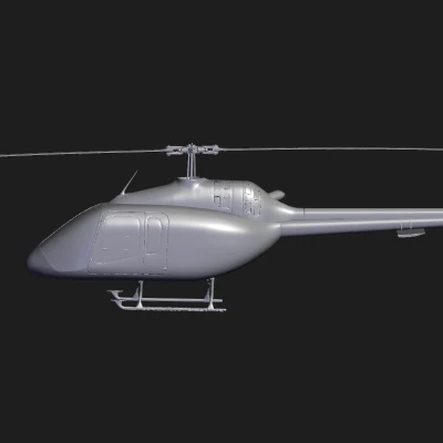 Trực thăng Bell được quét 3D bằng Revopoint MIRACO