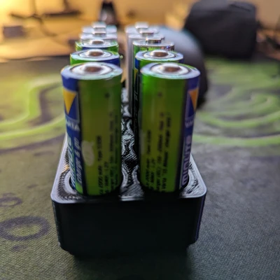 Hộp Đựng 10 Pin AA Gridfinity Siêu Tiện Lợi