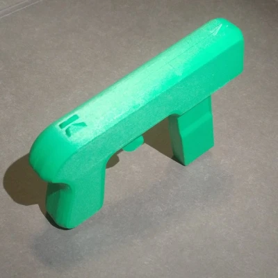 Tiny Toy Blaster V2 (Súng Đồ Chơi Airsoft 6mm) Không Keo, Không Ốc Vít: Chỉ Dây Thun và Bản In