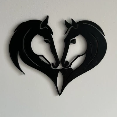 Tranh Treo Tường Trái Tim Ngựa Số 1