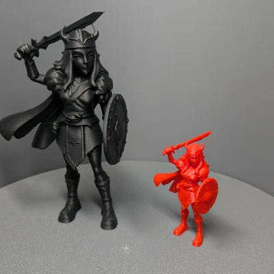 Nữ chiến binh Viking | Phiên bản Hoạt hình PrintU