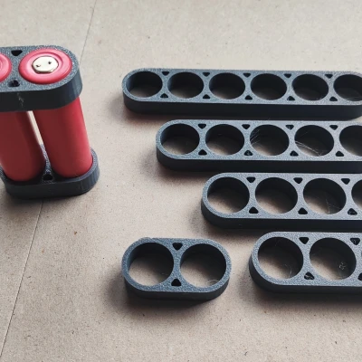 Bộ Giữ Pin 18650 | Kênh Luồn Dây (2-6 Cell)