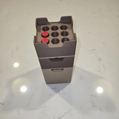 Giá Đỡ Vial Gridfinity 10ml Xếp Chồng