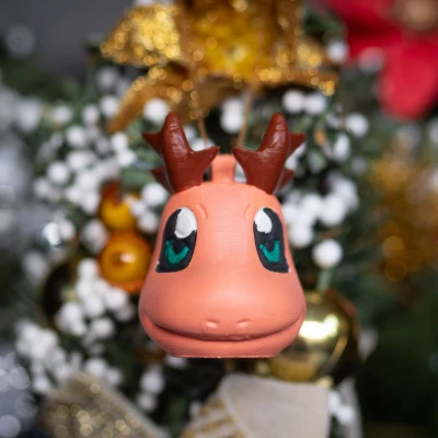 Đồ trang trí cây thông Noel Pokemon Kanto Starter phiên bản tuần lộc