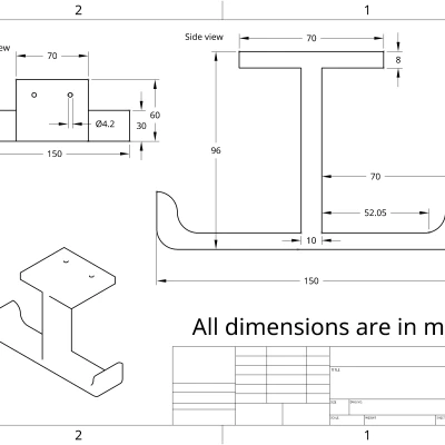 Giá Đỡ Tai Nghe Dưới Gầm Bàn