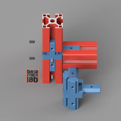 Khung Góc Nối 4 Chiều Cho Thanh Nhôm 3030 _Thử Nghiệm Profile 3030