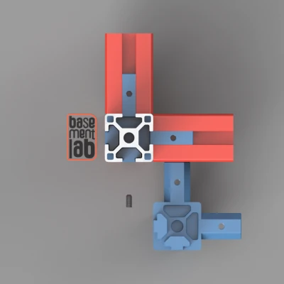 Khung Góc Nối 4 Chiều Cho Thanh Nhôm 3030 _Thử Nghiệm Profile 3030