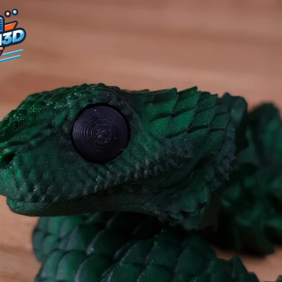 Rắn Khớp Dẻo STL – Mô Hình 3D Flexy In-một-Lần