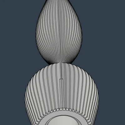 Đỉnh Cây Thông Trang Trí Thẳng - File STEP Kèm Theo