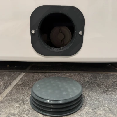 Nắp che lỗ truy cập bơm máy giặt cửa trước