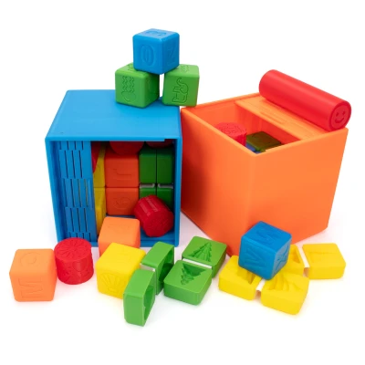 Khối đóng dấu cho bé chơi vận động giác quan với hình ảnh