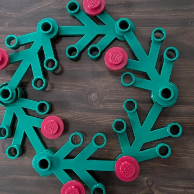 Khuôn jig 2 mặt lego hình vòng nguyệt quế