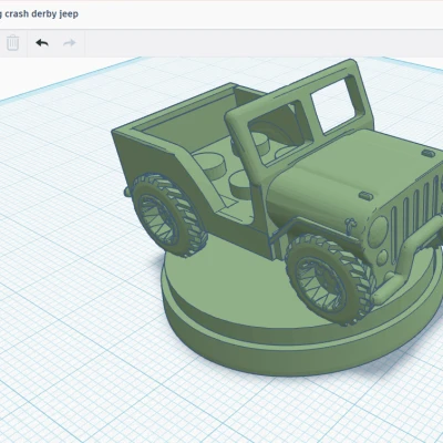 Xe Jeep Đụng Xe Kiểu Lego Minifig