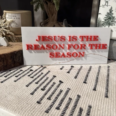 Biển "Chúa Giêsu là Lý Do Của Mùa Lễ"