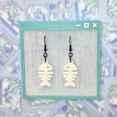 Móc Khóa / Bông Tai / Cài Áo Hình Xương Cá