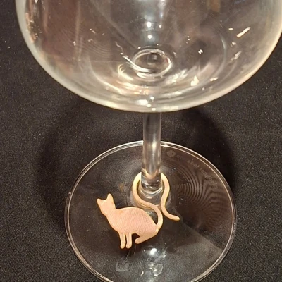 Kẹp ly rượu - Mèo!