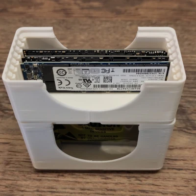 Hộp Đựng SSD M.2 22x80 Gridfinity Có Thể Xếp Chồng