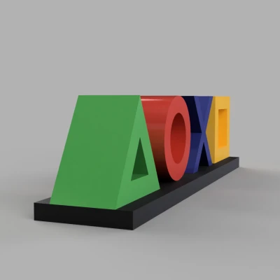 Mô Hình Biểu Tượng PlayStation Để Bàn