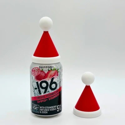 Nón Santa Đội Lên Lon Nước