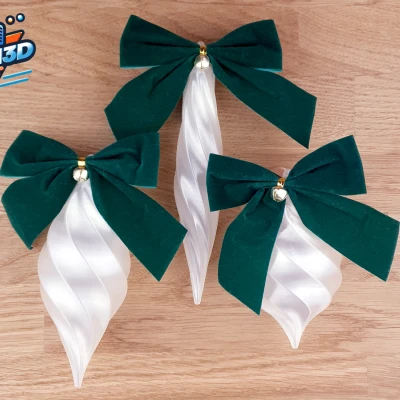 Bộ Phụ Kiện Icicle Thanh Lịch - Trang Trí Giáng Sinh In 3D