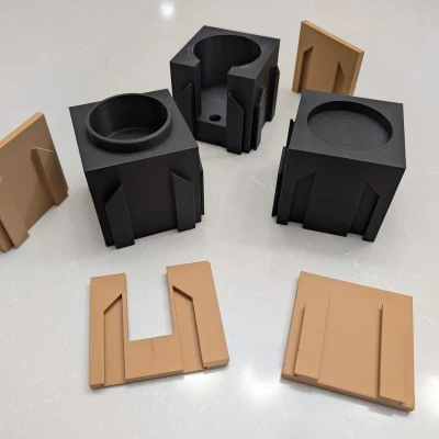 Coffee Blocks: Trạm Tamping Espresso Module Hóa