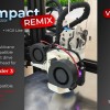 Impact printhead Remix cho Ender 3 / NEO / PRO (không phải E3 V2 V3) HGX-Lite kèm mount CR-touch - Thumbnail 1