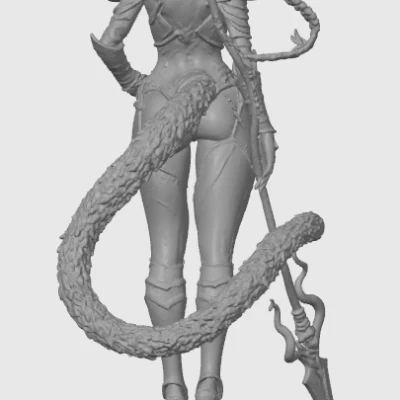 Mô hình Warhammer cat-girl 23