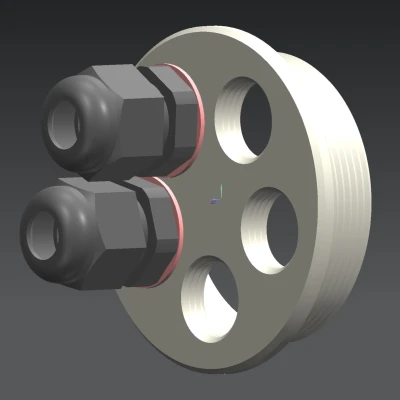 Bộ chuyển đổi nút chặn PG42 sang 5 đầu nối cáp PG9