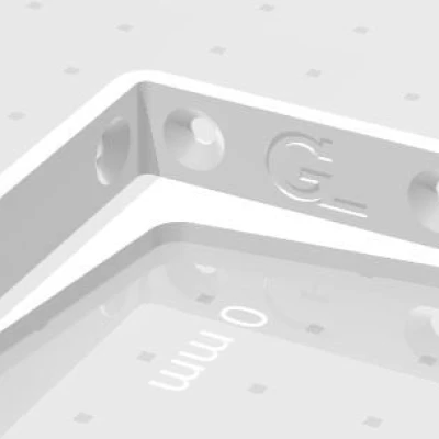 Khung Gắn Hộp Chia 35x35x11 mm