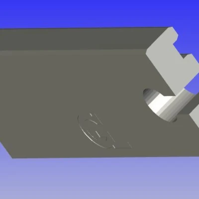 Thanh ray xe lửa cong và 2x bộ phận đực/cái