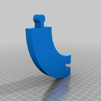 Thanh ray xe lửa cong và 2x bộ phận đực/cái