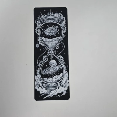 Khắc Dấu Đồng Hồ Cát Vũ Trụ Phong Cách Steampunk