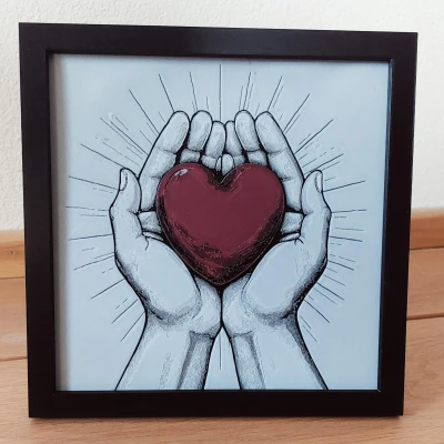 Mô hình "Heart HueForge" - Trái tim sắc màu từ HueForge