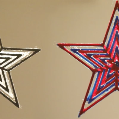 Ngôi Sao Hiệu Ứng Moiré Trang Trí Giáng Sinh Mùa Đông