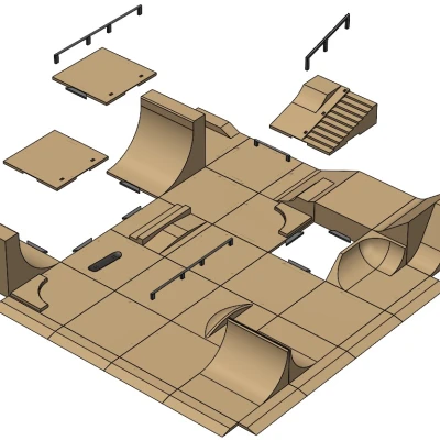 Mini SkatePark - Ván Trượt Ngón